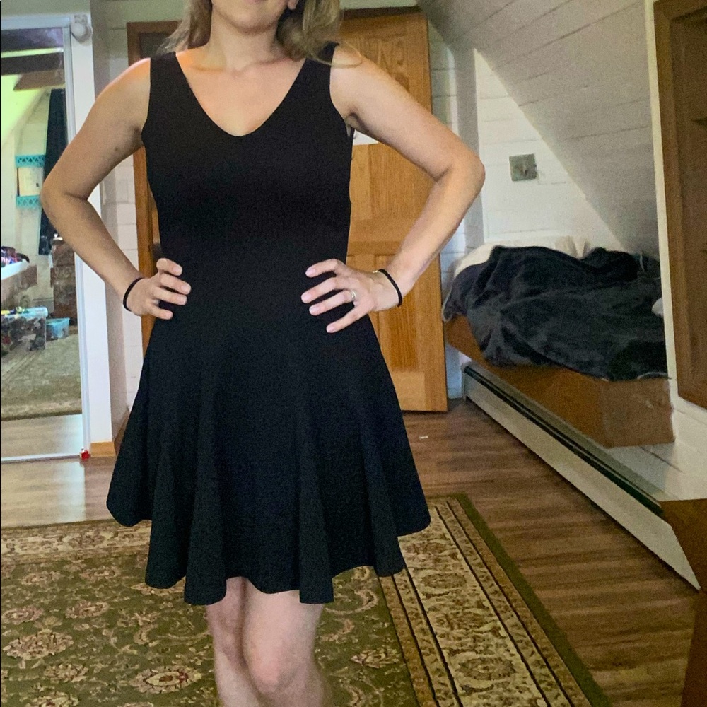 Super cute black skater dress